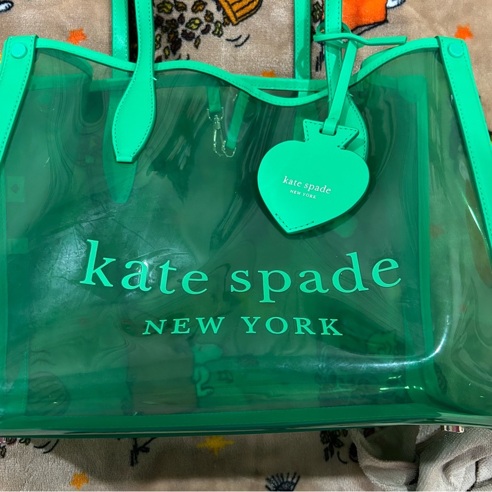 Kate Spade Large Green Tote Bag